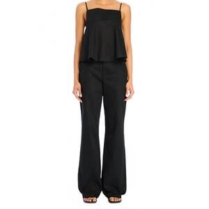 NEW SER.O.YA leann linen pant in black
